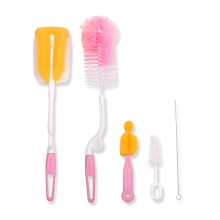 Non-Scratch Soft Bristle Nylon Cleaning Brush Set for Baby Bottles, Straw, and Nipples ,Tubes Kit